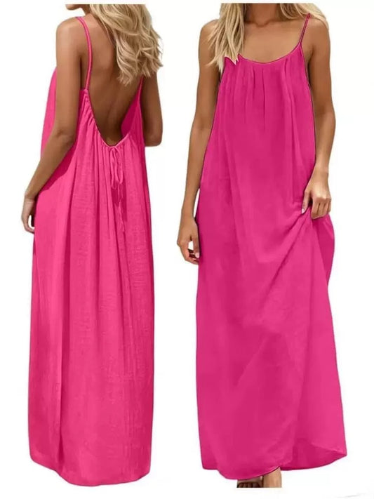 Easy Brezzy dress- deep pink