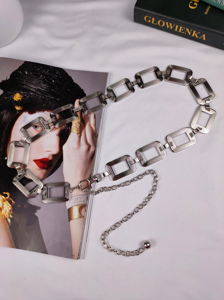 Snatched Babe Silver Waist-chain