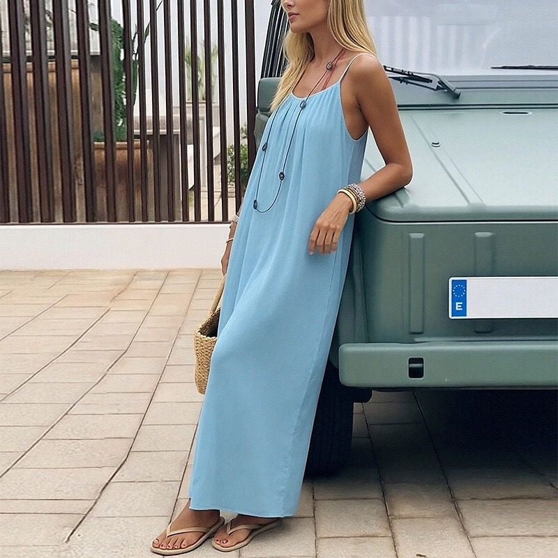 Easy Brezzy dress- Blue