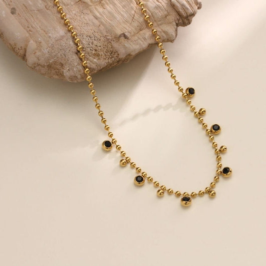 Black Magic Gold Necklace