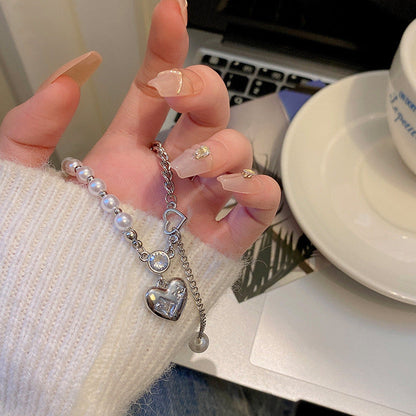 Pearly Promise Heart Necklace