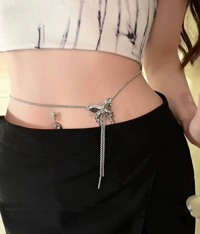 Butterfly Effect Multipurpose Chain Necklace / waist belt/ bracelet