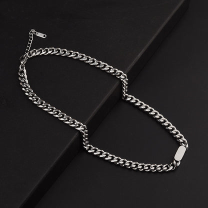 Clunky Silver Unisex Chain Necklace