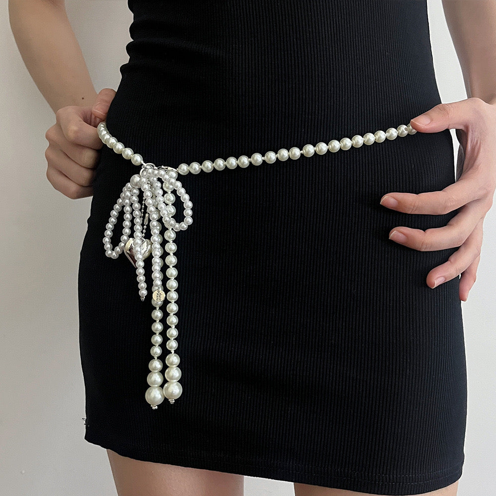 Tasselled in Pearl! Waist Chain