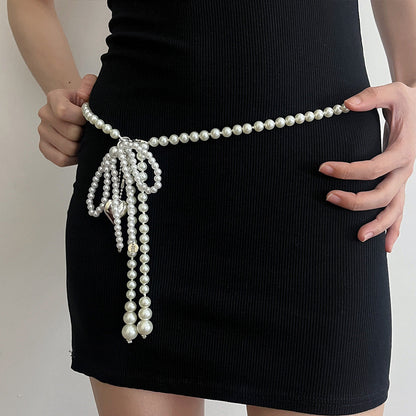 Tasselled in Pearl! Waist Chain