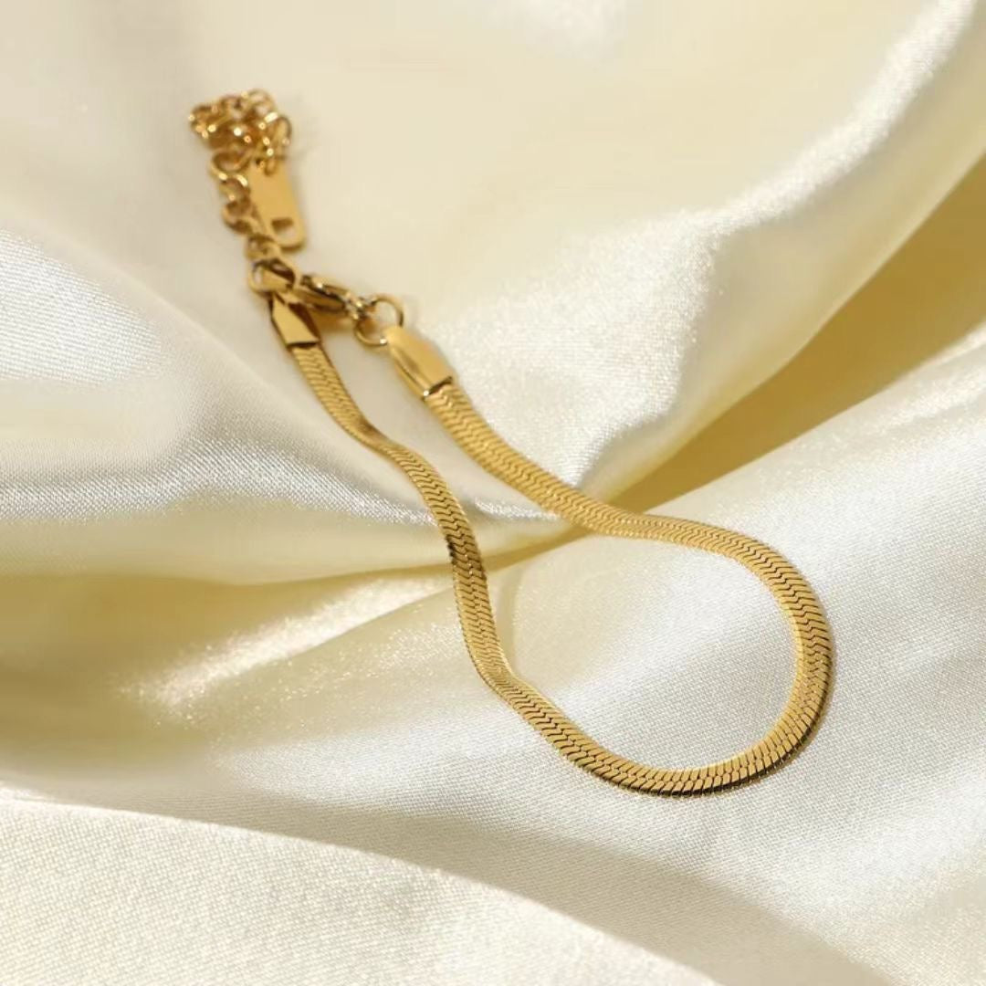 Barely Basic Chunky Gold Bracelet