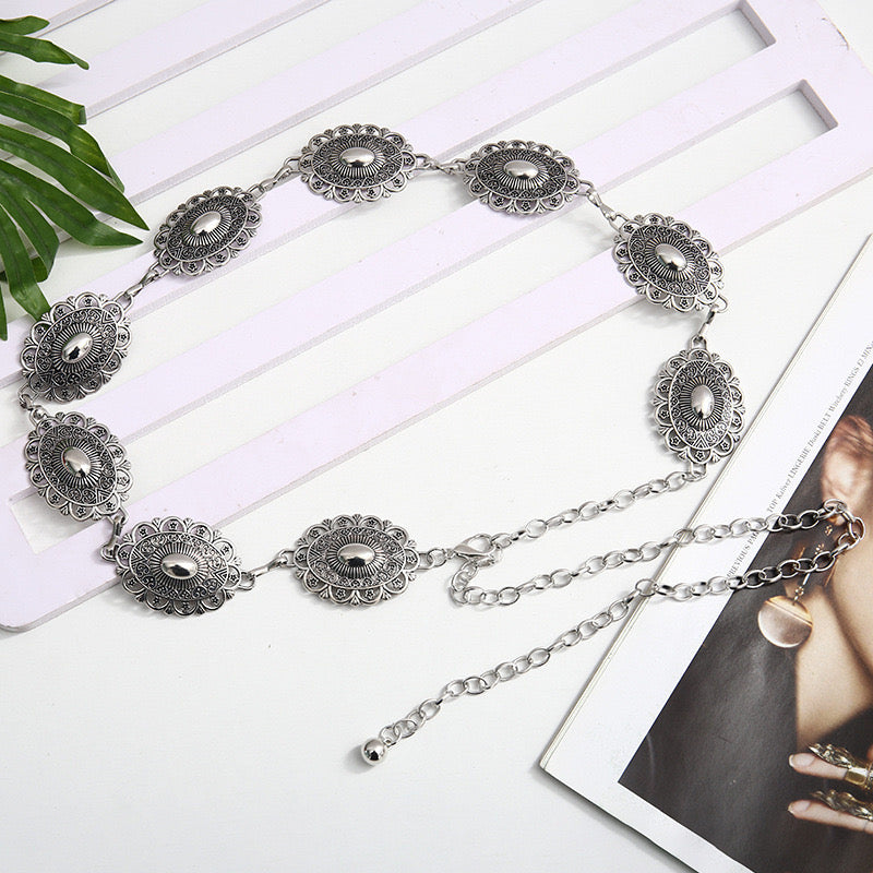 Seraphine Silver Vintage Waist Chain