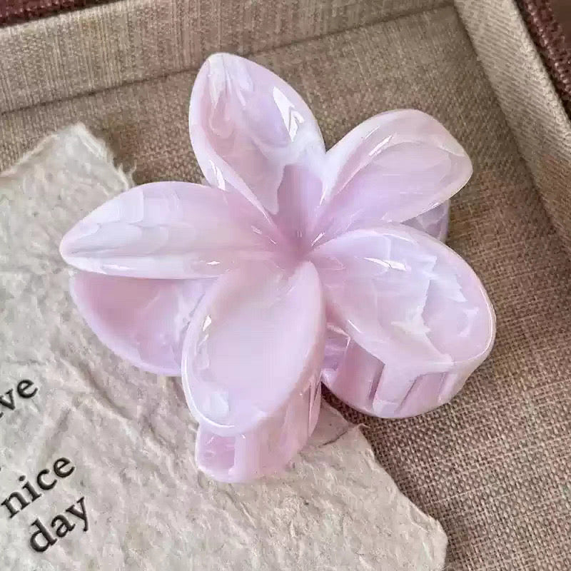 Pink Reef Flower Claw Clip