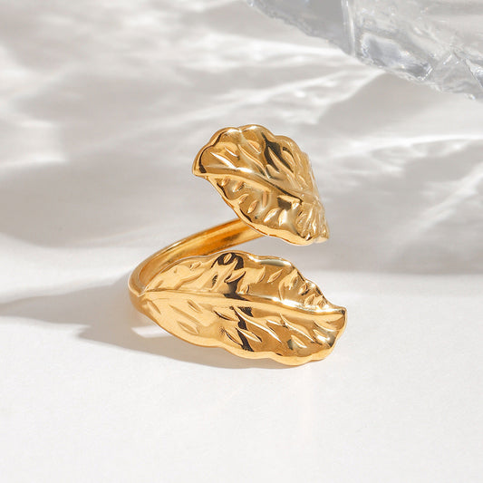 Textured Twig Wrap Ring