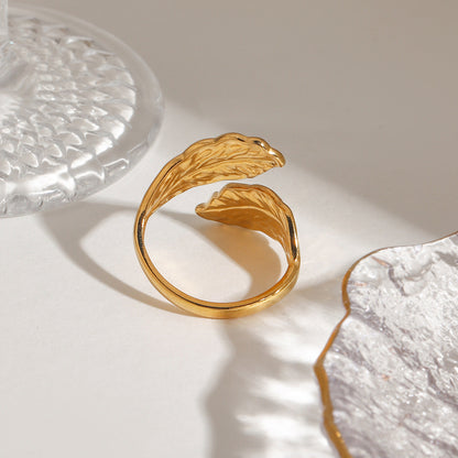 Textured Twig Wrap Ring