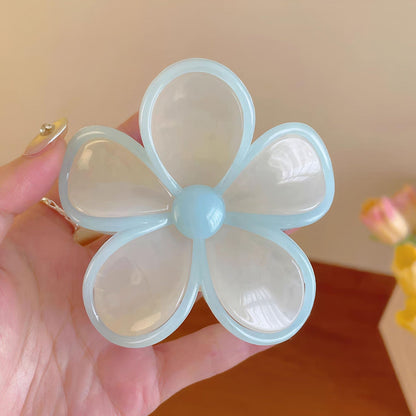 Blue Belle Flower Claw Clip