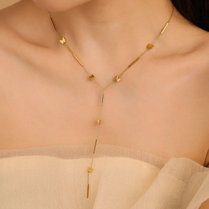 Helios Flutter Y-necklace