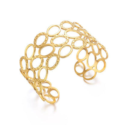 Golden Halo Textured Bracelet