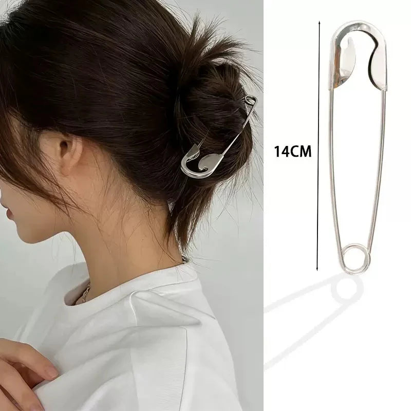 Statement Safety Pin Hair Clip