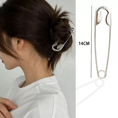 Statement Safety Pin Hair Clip