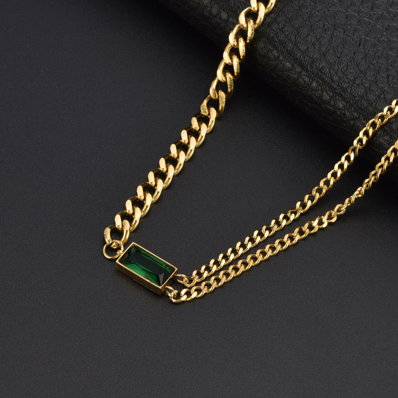 Chunky Emerald Necklace