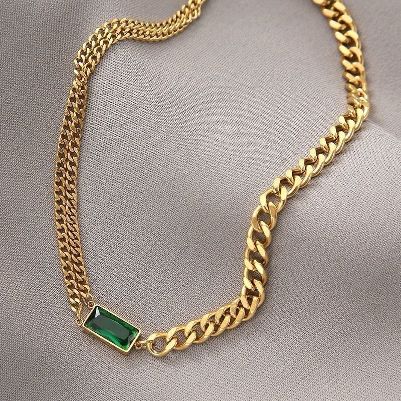 Chunky Emerald Necklace