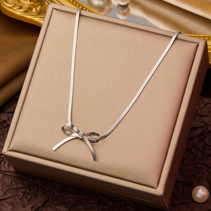 Petite Bow Choker Necklace