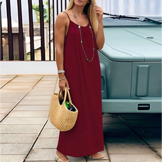Easy Brezzy dress- maroon