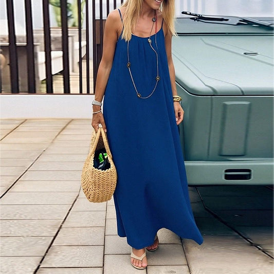 Easy Brezzy dress- royal blue